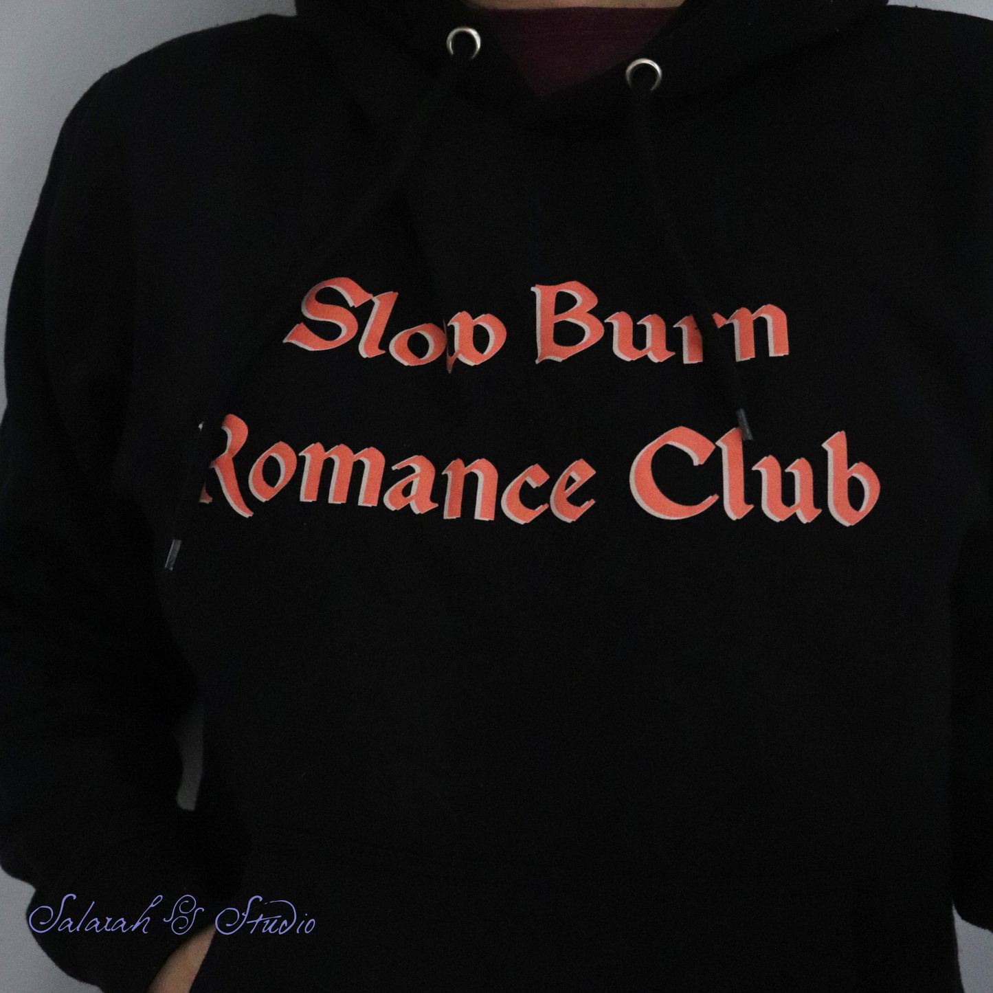 Hoodie | ‘Slow Burn Romance Club’ | BookTok Romance Reader Gift | Black