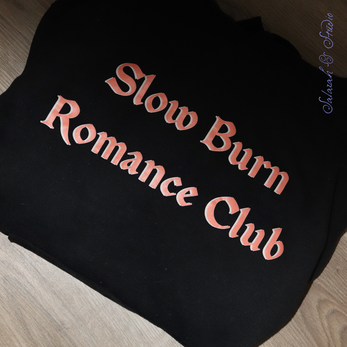 Sweatshirt | ‘Slow Burn Romance Club’ | BookTok Romance Reader Gift | Black