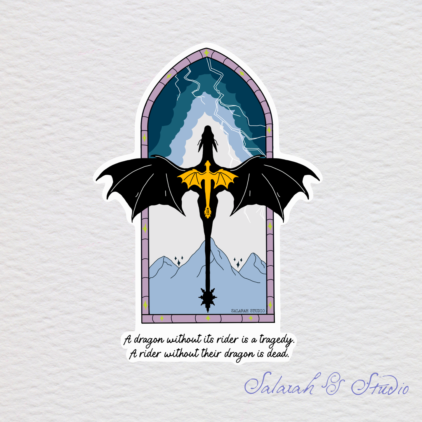 Tairn & Andarna - Fourth Wing Sticker