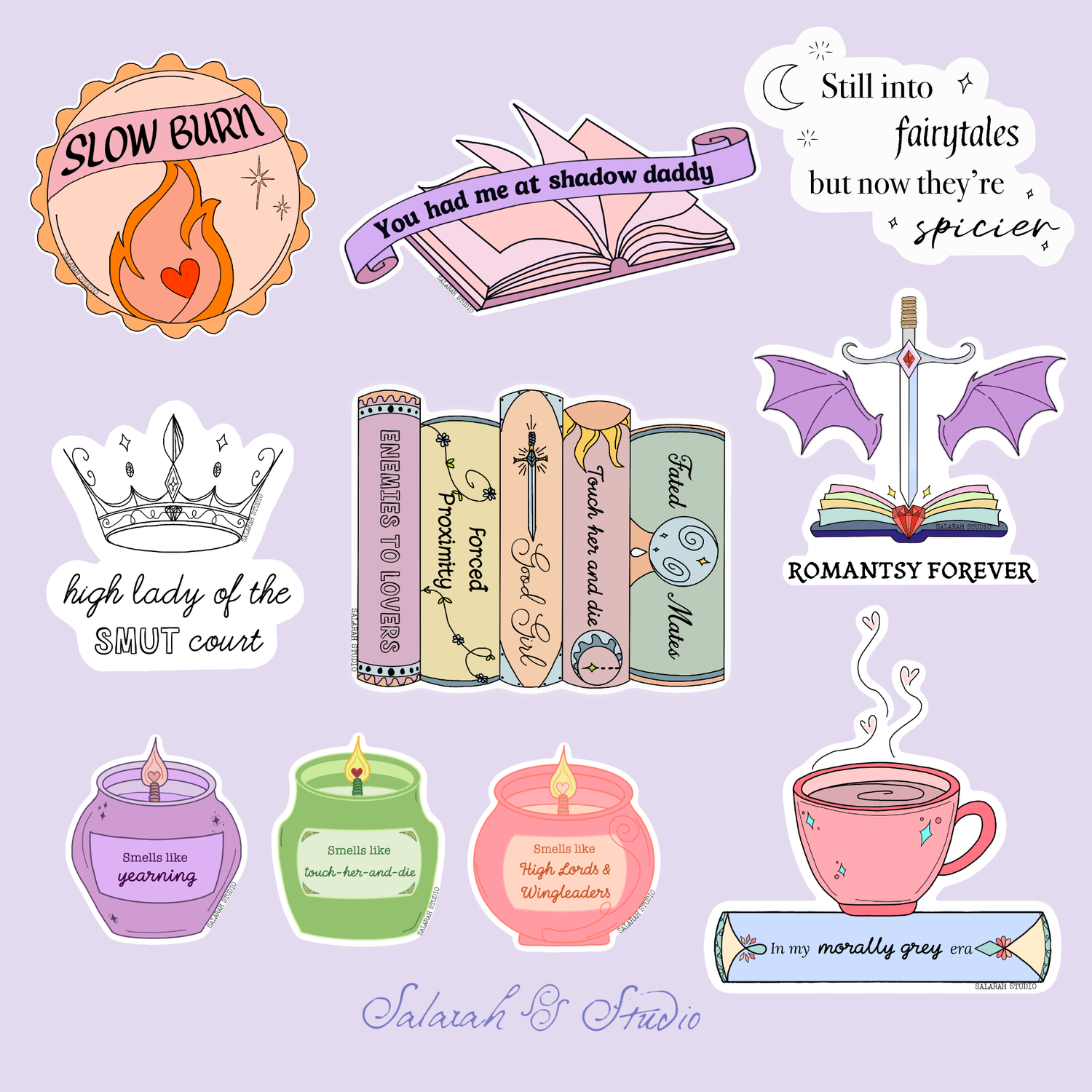 Romantasy Lover Sticker Collection