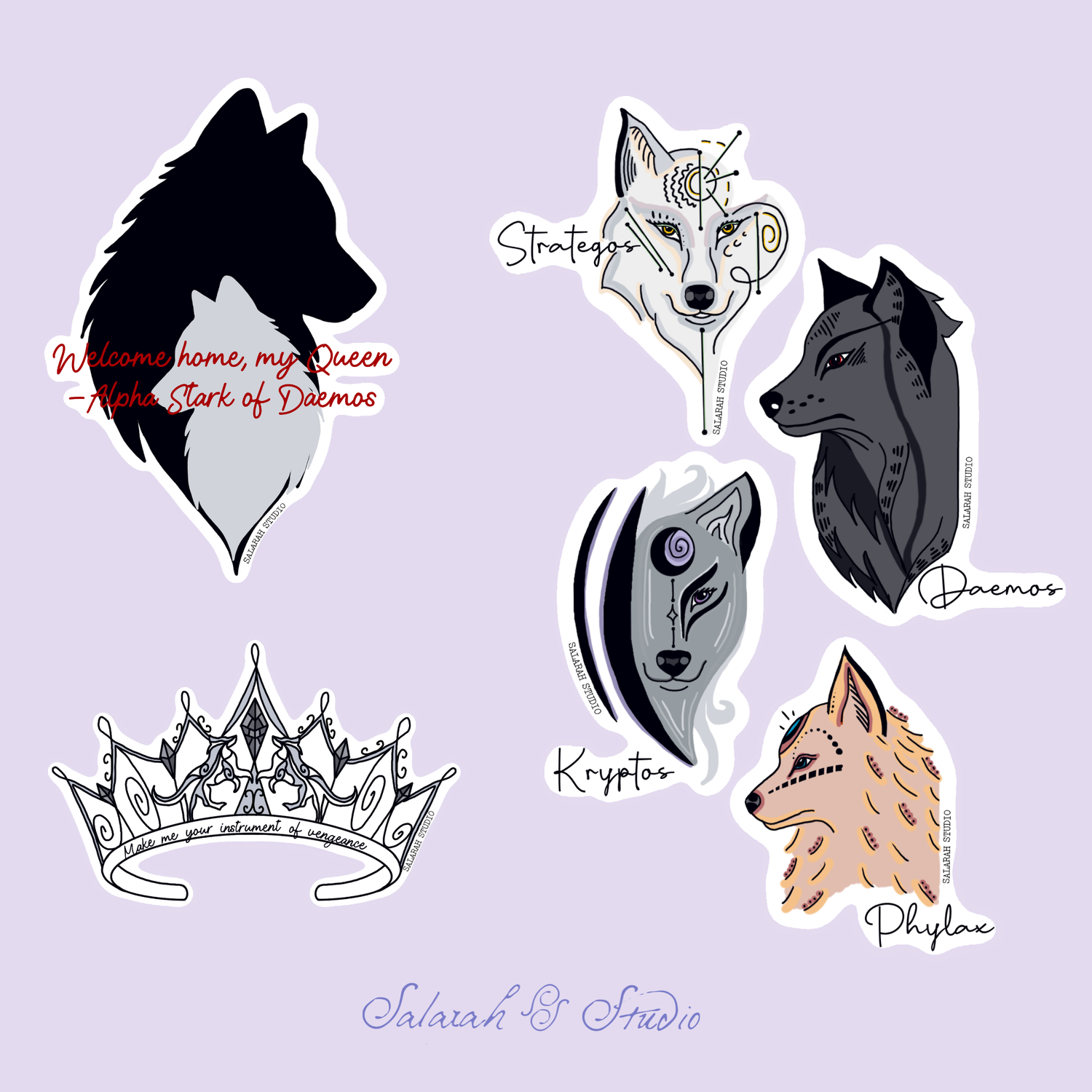 Dire Bound Sticker Collection