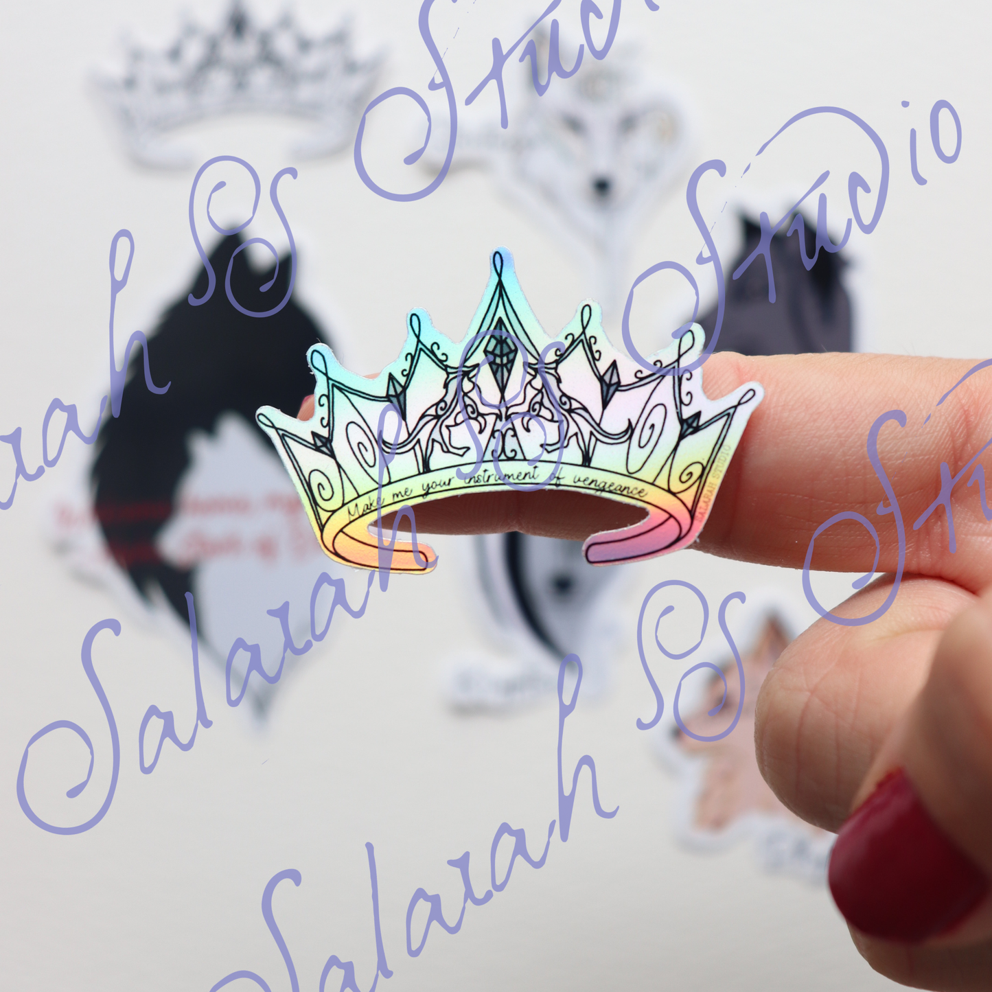 The Dire Bound Sticker Pack (6pc) – Glossy, Matte & Holographic Vinyl