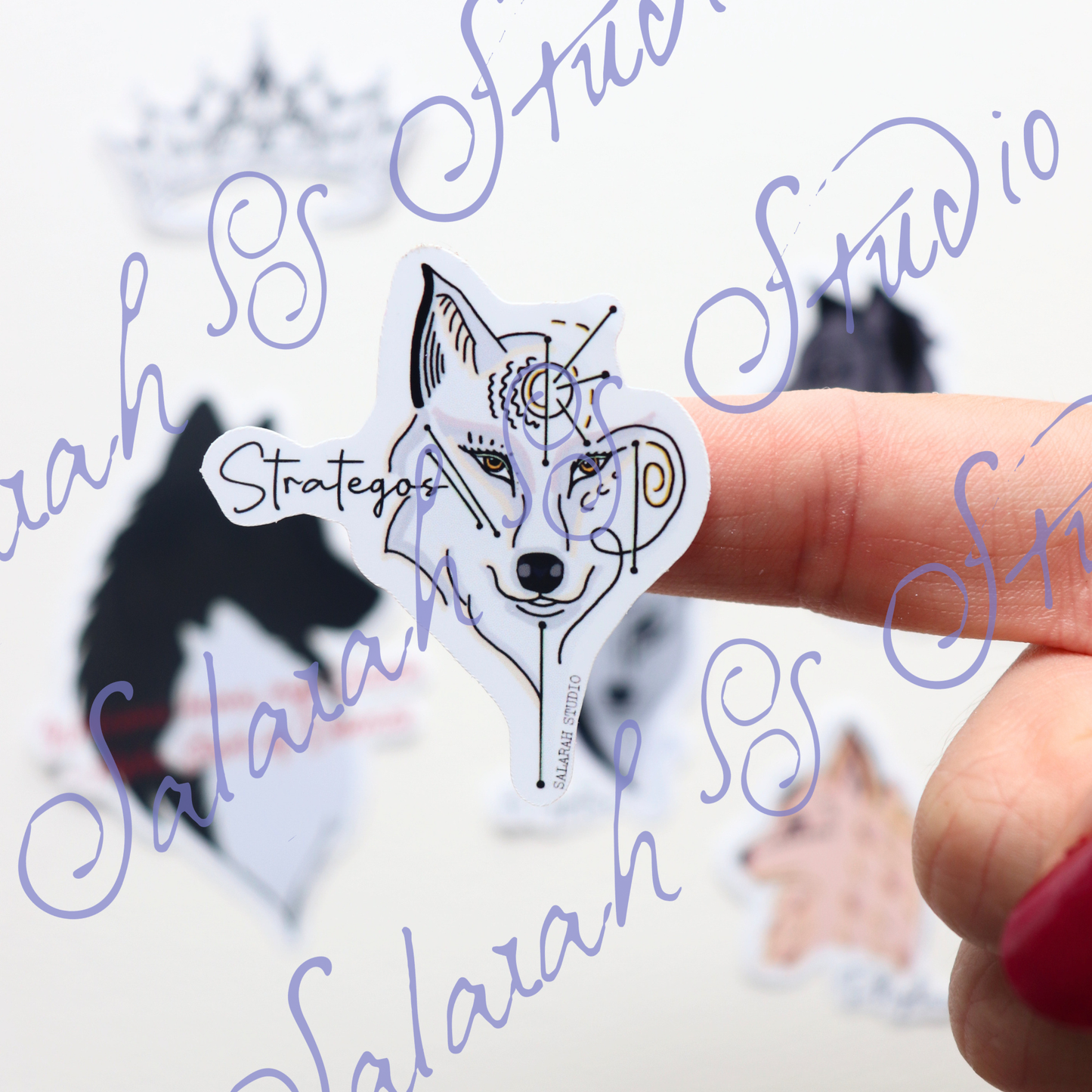 The Dire Bound Sticker Pack (6pc) – Glossy, Matte & Holographic Vinyl