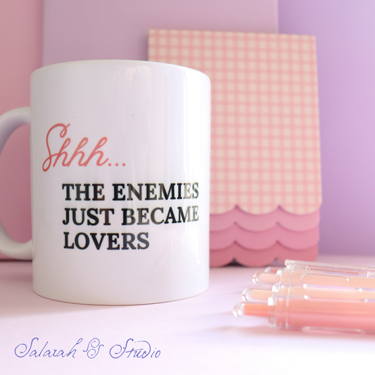 Enemies to Lovers Mug | Funny Bookish Gift | Romance Reader Mug | Double Sided Print