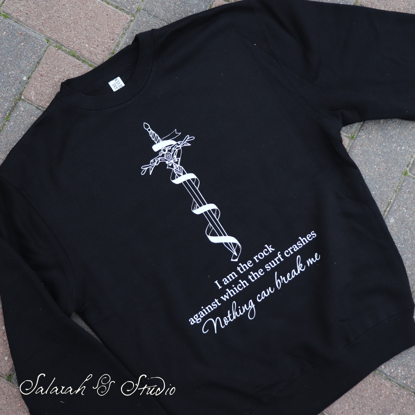 Nesta Sword Sweater — "Nothing Can Break Me"