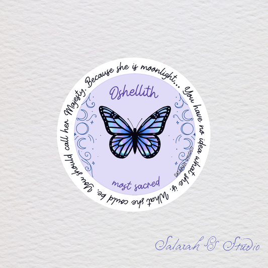 Oshellith Most Sacred - Quicksilver Sticker