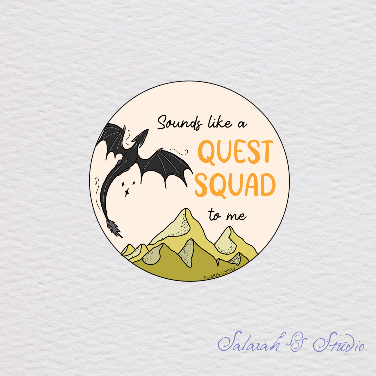 Quest Squad - Fourth Wing Sticker